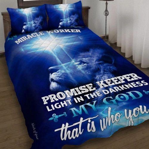 Way Maker Miracle Worker Jesus Christ Quilt Bedding Set Gift