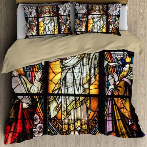 Christian Jesus Gotic Art All Over Print Bedding Set