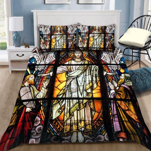 Christian Jesus Gotic Art All Over Print Bedding Set