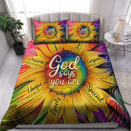 Jesus-Daisy God Say You Are Bedding Set DA20052102