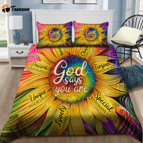 Jesus-Daisy God Say You Are Bedding Set DA20052102