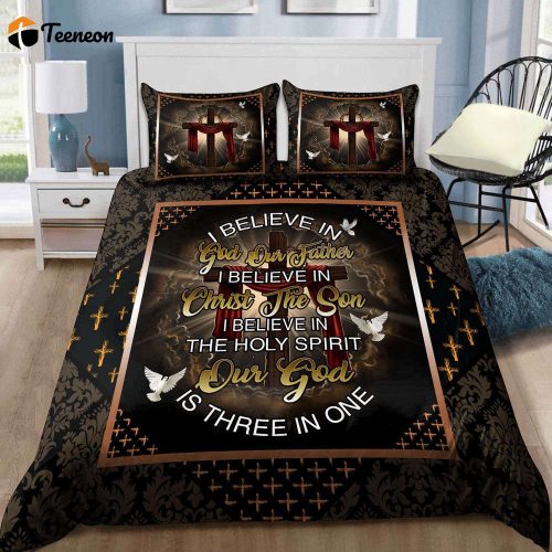 Jesus I Believe In God 3D All Over Printed Bedding Set