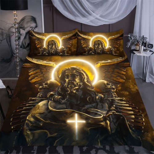 Jesus Menmoto Mori Inspired Jesus All Over Printed Bedding Set