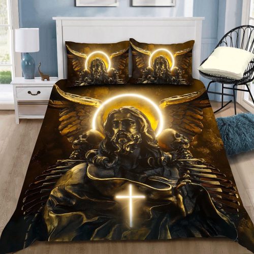 Jesus Menmoto Mori Inspired Jesus All Over Printed Bedding Set