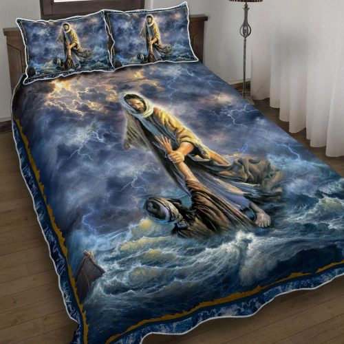 Jesus My Savior Quilt Bedding Set