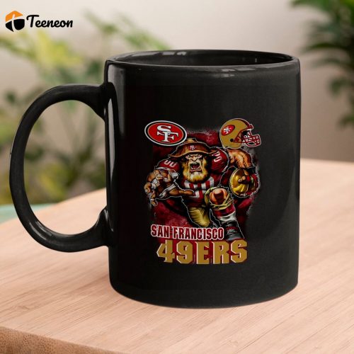 Gold Miner 49ers Mugs, SF 49 ers Mugs, Football Mugs
