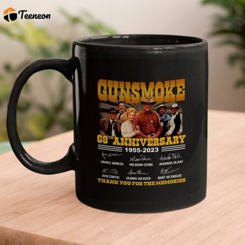 Gunsmoke Mugs, Gunsmoke Movie Mugs, Gunsmoke 68th Anniversary Mugs