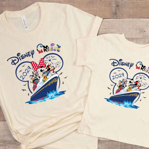 2024 Disney Cruise Shirts: Adults & Kids Tshirts Minnie & Mickey Matching Family