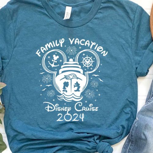 2024 Disney Cruise Shirts: Adults & Kids Tshirts Minnie & Mickey Matching Family