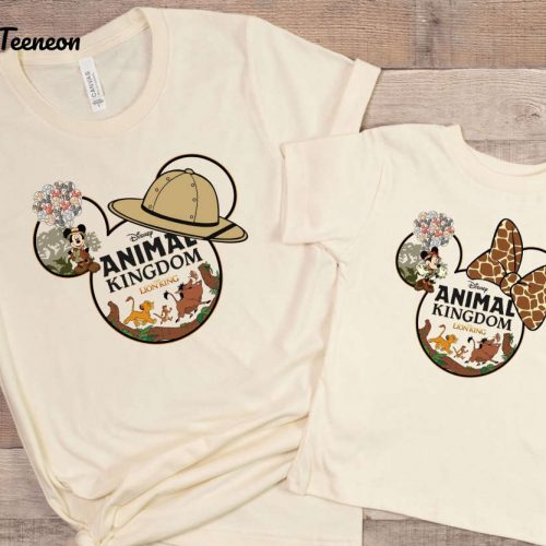 2024 Disney Trip Shirts: Animal Kingdom Kids & Adults Minnie & Mickey Matching Family Tees