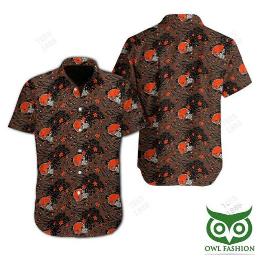 Cleveland Browns Great Waves Of Japanese Hawaiian Shirt