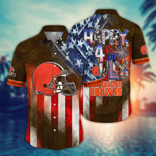 Cleveland Browns NFL Hawaii Shirt Independence Day, Summer Shirts