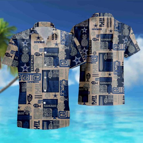 Dallas Cowboys Fish Pineapple pattern Hawaiian Shirt summer shirt