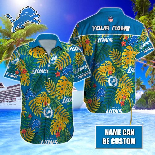 Detroit Lions NFL-Hawaiian Shirt Custom