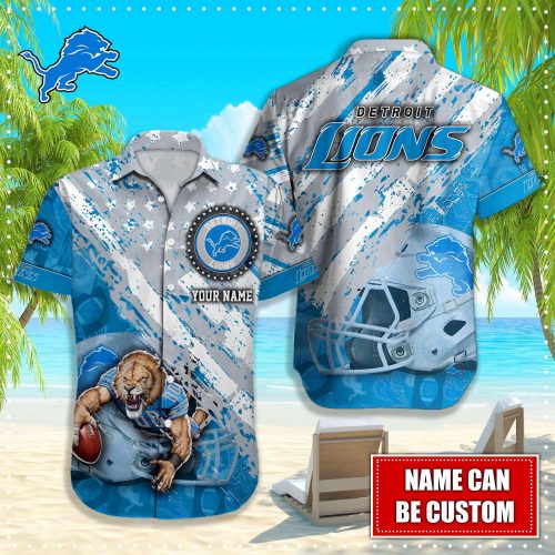 Detroit Lions NFL-Hawaiian shirt custom