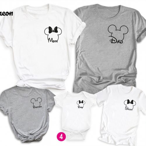 Disney Family Shirts, Mickey and Minnie Pocket Shirt, Disneyworld Family Shirts, Custom Disney Vacation Trip Shirts, Disneyland Custom Shirt