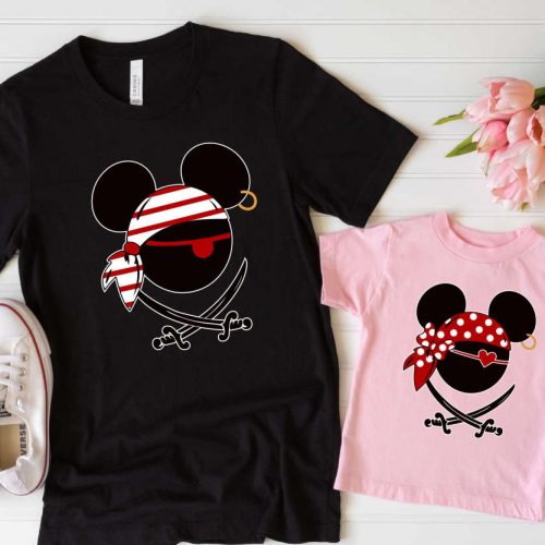 Disney Pirates of Caribbean Shirts: Mickey & Minnie Pirates Matching Family & Disney Cruise Shirts