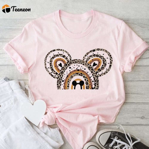 Disney Rainbow cheetah Mickey Ear Shirt, Disney animal kingdom shirt, Mickey Ear T-Shirt, Mom Shirt, Disney Girl Shirt, Disney Woman Shirt