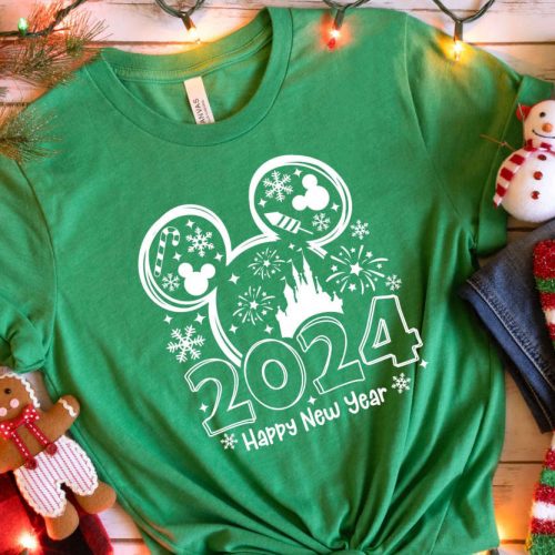 Hello 2024 Matching Mickey & Minnie TShirts – Perfect Disney Trip Gift