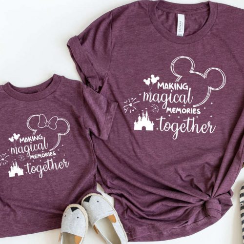 Magical Memories: Matching Family Disney Trip Shirts for Adults & Kids – Minnie & Mickey Tshirts