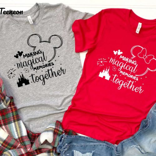 Magical Memories: Matching Family Disney Trip Shirts for Adults & Kids – Minnie & Mickey Tshirts