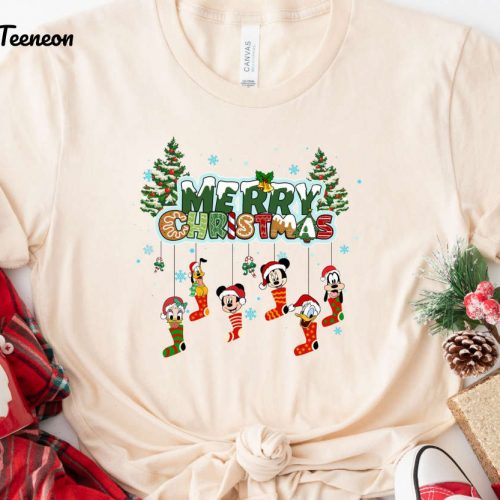 Mickey & Friends Christmas TShirt: Family Disney Trip Gift!