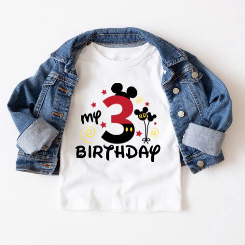 Mickey Mouse Birthday Tee: Celebrate with It s My Birthday Disney Shirt!