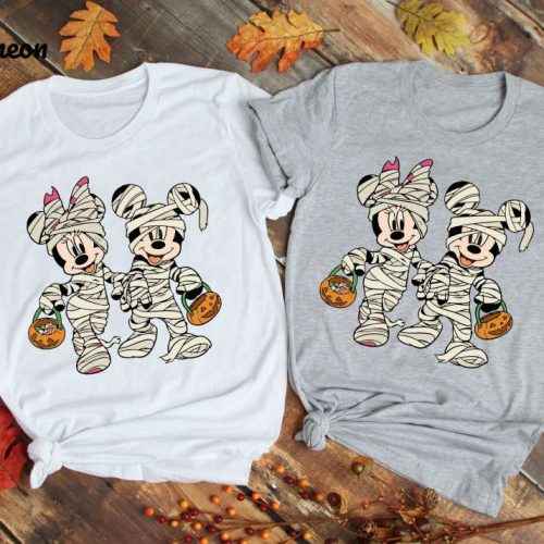 Mickey Mummy Shirt, Minny Mummy T-shirt, Mickey And Minnie Halloween Tee, Disney Halloween Gift Shirt, Funny Halloween Tee, Disney Trip Tee