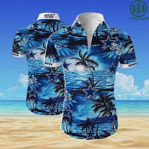 NFL 100 Dallas cowboys team Hawaii Shirt beach shirt