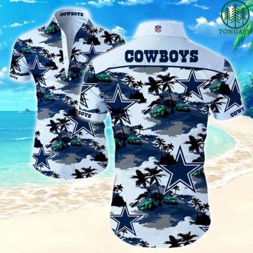 NFL Dallas Cowboys beach island Hawaiian Shirt