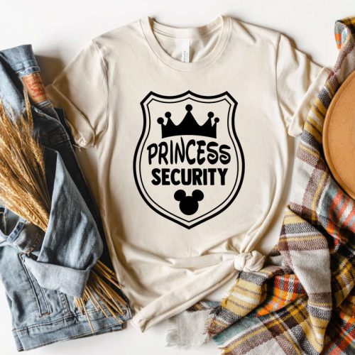 Princess Security T-Shirt – Perfect Daddy Gift Disney Graphic Tee for Boyfriend Grandpa – Mickey Ear