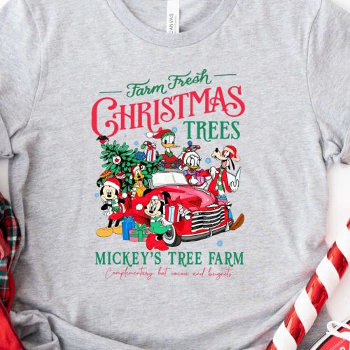 Retro Mickey & Friends Christmas TShirt: Perfect Disney Trip Gift DisneyWorld & Disneyland Tee