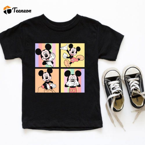 Retro Mickey Mouse Shirt Kids & Toddler Disney Tees Disney Vacation T-Shirt