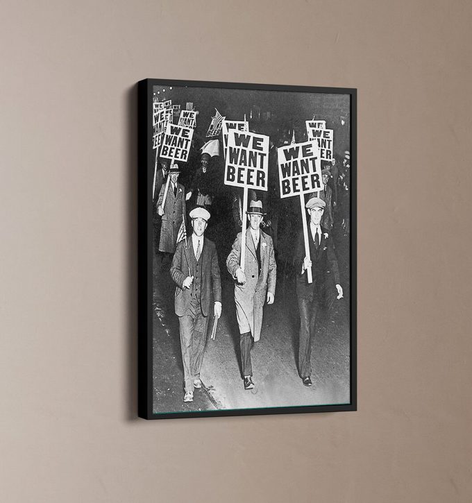 Vintage Prohibition Beer Poster For Home Decor, Vintage Poster For Home Decor
