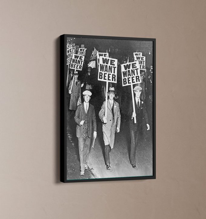Vintage Prohibition Beer Poster Gift For Home Decor, Vintage Poster Gift For Home Decor