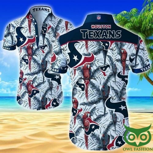 Houston Texans Dark Blue And Red Hawaiian Shirt Gift For Men And Women