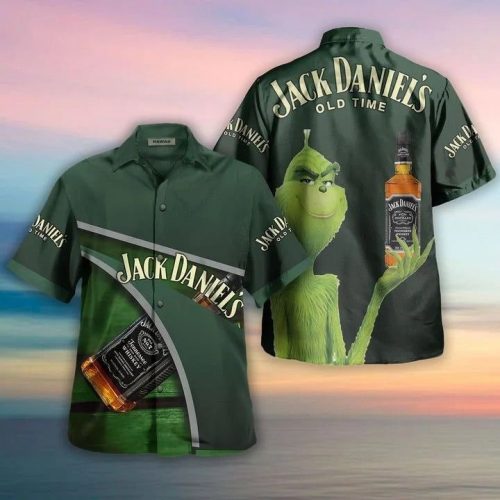 ck Daniels Old Time Whiskey Grinch Hawaiian Shirt Gift For Men And Women