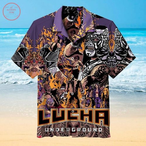 Lucha Libre Hawaiian Shirt Outfit Beach Summer