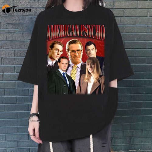 American Psycho T-Shirt, American Psycho Shirt, American Psycho Tees, Retro T-Shirt, Hip hop Graphic, Trendy Shirt, Unisex Shirt, Retro Tees