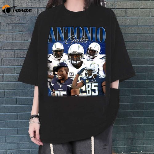 Antonio Gates T-Shirt, Antonio Gates Shirt, Antonio Gates Tees, Unisex Shirt, Vintage Shirt, Retro Shirt, Trendy Shirt, Couples Shirt