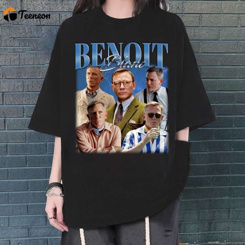 Benoit Blanc T-Shirt, Benoit Blanc Shirt, Benoit Blanc Tees, Unisex Shirt, Vintage Shirt, Retro T-Shirt, Trendy T-Shirt, Couples Shirt