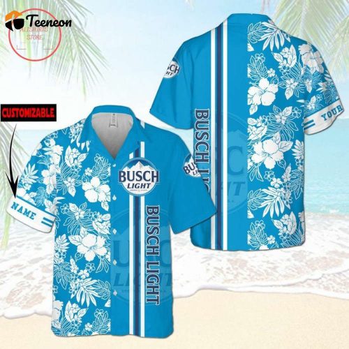 Busch Light Custom Name Hawaiian Shirt For Men Women