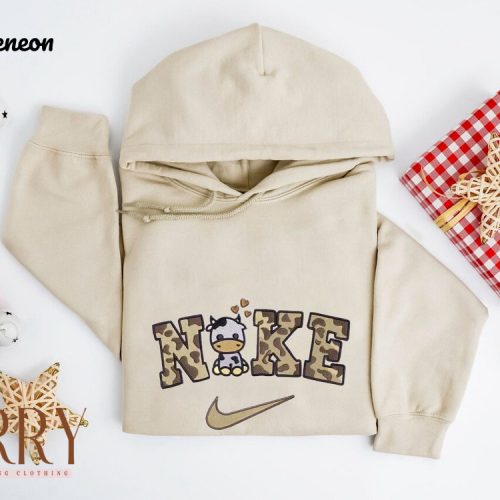 Cow Nike Embroidered Sweatshirt