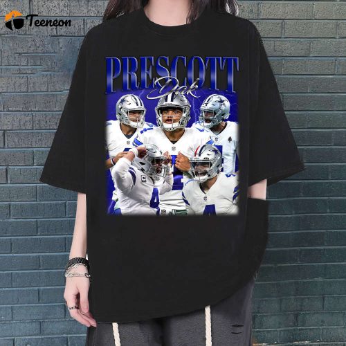 Dak Prescott T-Shirt, Dak Prescott Shirt, Dak Prescott Tees, Hip hop Graphic, Unisex Shirt, Bootleg Retro 90’s Fans, Trendy Shirt