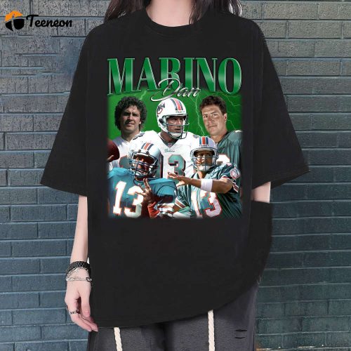 Dan Marino T-Shirt, Dan Marino Shirt, Dan Marino Tees, Dan Marino Gifts, Unisex Shirt, Vintage Shirt, Retro Shirt, Trendy Tee, Couples Shirt