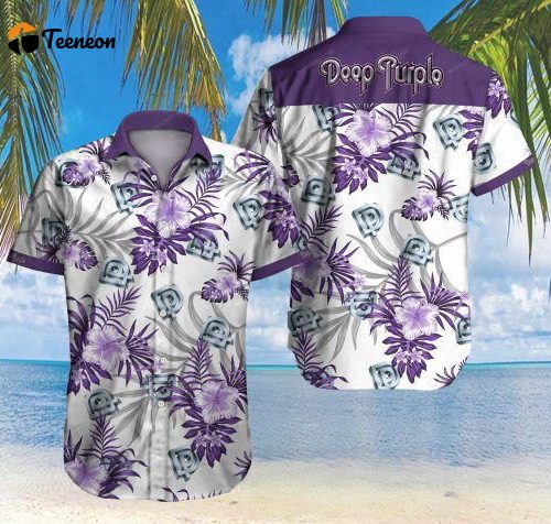 Deep Purple Hawaii Shirt, Best Gift For Men And Women