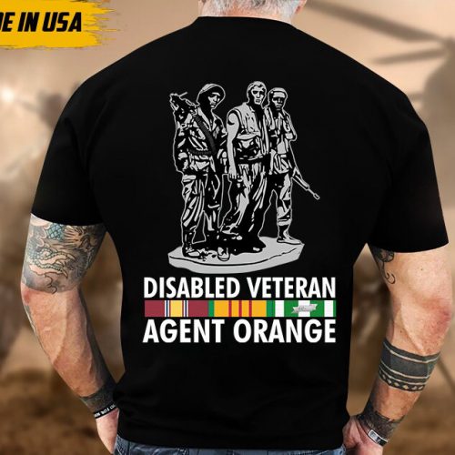 Disable Veteran Agent Orange Vietnam War Shirt, Vietnam Vet Unisex Shirt, Veteran Gifts Idea For Dad Grandpa, Agent Oragent Veteran