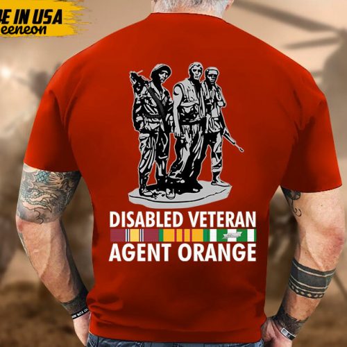 Disable Veteran Agent Orange Vietnam War Shirt, Vietnam Vet Unisex Shirt, Veteran Gifts Idea For Dad Grandpa, Agent Oragent Veteran