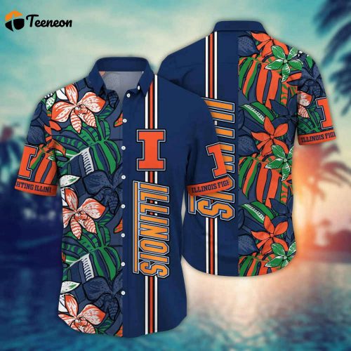 Illinois Fighting Illini  Hawaii Shirt, Best Gift For Men And Women