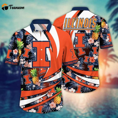 Illinois Fighting Illini Hawaii Shirt Gift For Men And Women